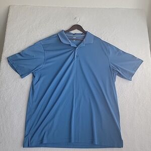 Reebok Golf Polo Shirt Men Sz 3XL Blue Polyester Casual Polo  Performance